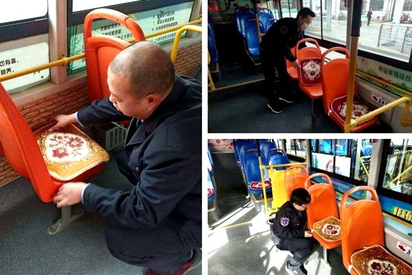 身暖心更暖！邯郸公交车长们为车辆加装爱心坐垫